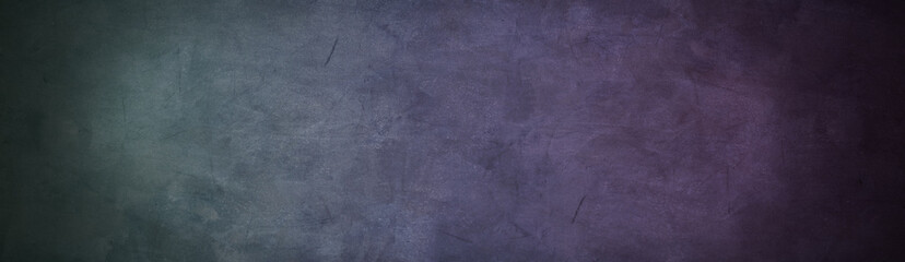 colorful violet and dark cement with horizontal chalkboard or chalkboard background and banner