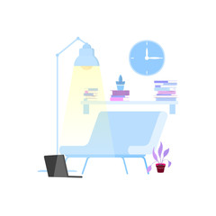 Fototapeta premium Part of the interior design for flat illustration can be used as a background