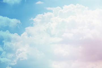 cloud background with a pastel colour