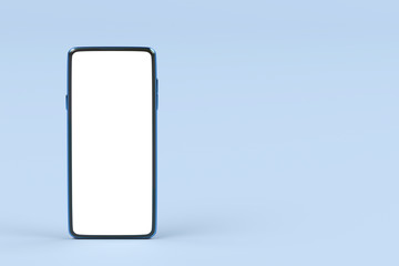 Smartphone with empty screen