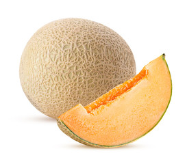 Cantaloupe japanese melon and quarter