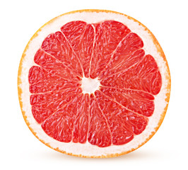 Grapefruit citrus fruit cut in half