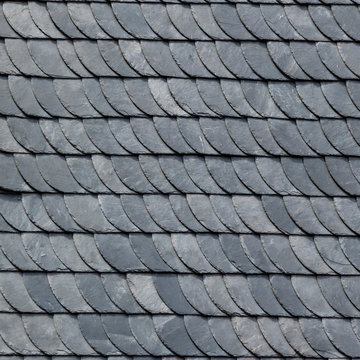 Detail Of Grey Slate Roofing