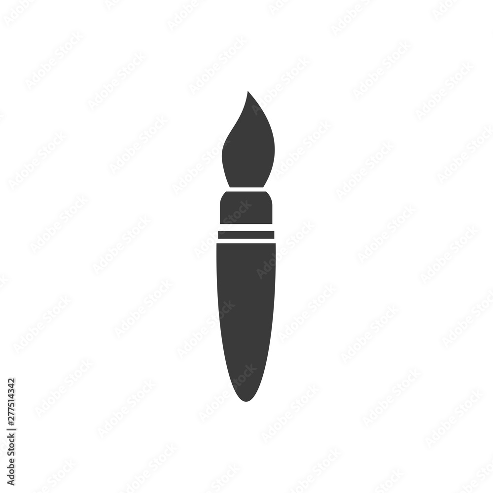 Aufkleber paint brush icon template black color editable. paint brush symbol vector sign isolated on white bac