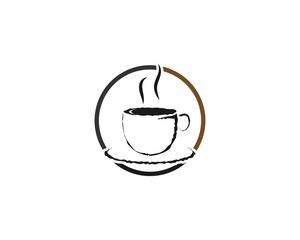 Coffee cup Logo Template vector icon design