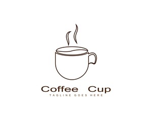Coffee cup Logo Template vector icon design