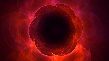 3D rendering abstract circle light background