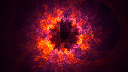 Fototapeta premium 3D rendering abstract circle light background