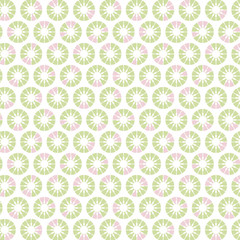 Seamless fork and circle pattern, transparent background. Center of the circle is cut out. Easy to edit colors in Illustrator.