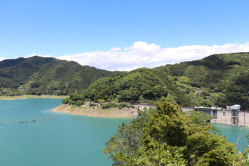 神流湖（群馬県藤岡市）,lake kanna,fujioka city,gunma,japan