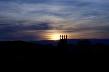 atardecer en la costa