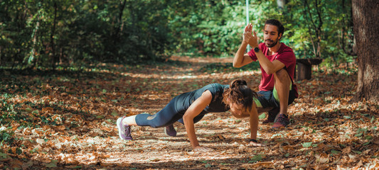 Exercising in the Park