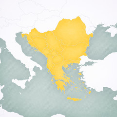 Map of Balkans - All Countries