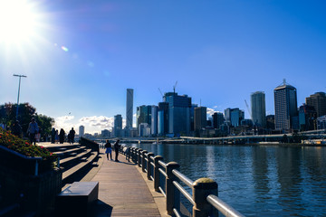 Naklejka premium Brisbane City Queensland Australia