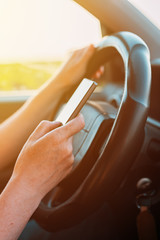 Dangerous texting while driving behavior