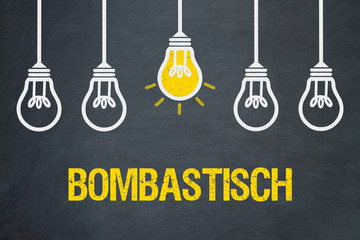 Bombastisch / Tafel mit Glühbirnen