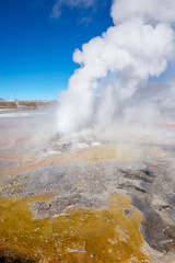 El Tatio geysers in Chile