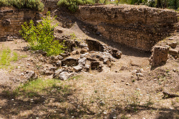 Ruins of the Roman Baths of Carthage, Tunisia, 21 Jun 2019.