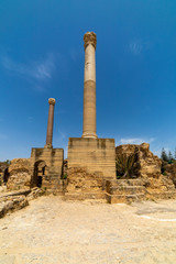Ruins of the Roman Baths of Carthage, Tunisia, 21 Jun 2019.