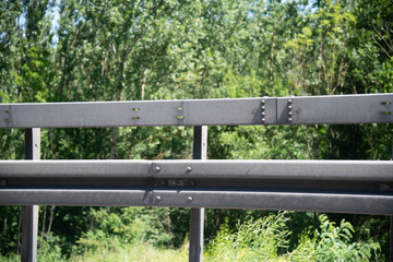 Leitplanke einer Autobahn