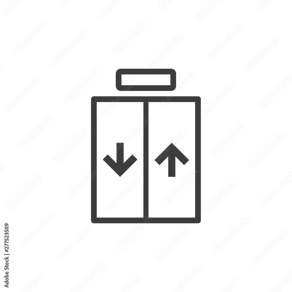 Poster lift icon template black color editable. lift symbol vector sign isolated on white background. simpl