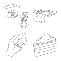 Vector illustration of mellitus and diabetes symbol. Collection of mellitus and diet stock symbol for web.