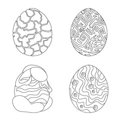 Isolated object of dinosaur and magic symbol. Set of dinosaur and fantasy stock symbol for web.