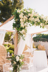 Wedding ceremony arch
