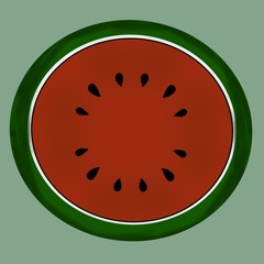 Fototapeta premium Divide Watermelon 