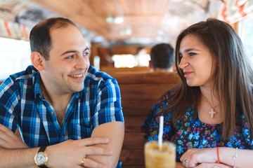 couple sitting at cafe
