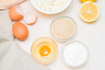 ingredients for dough