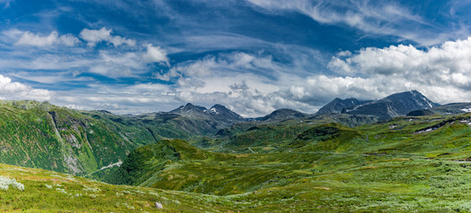 Fototapeta premium Landschaft im Nationalpark Jotunheimen in Norwegen