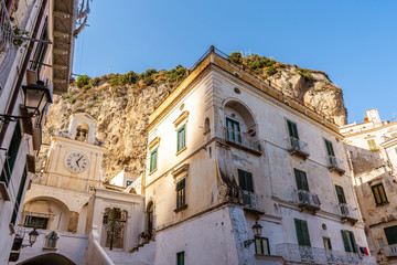 Fototapeta na wymiar The beautiful village of Atrani in the Amalfi coast Italy