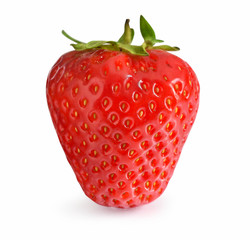 fresh strawberry isolated on white background