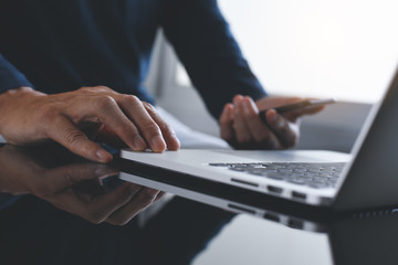 Freelance working on laptop
