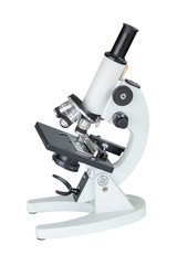 microscope isolate on white background