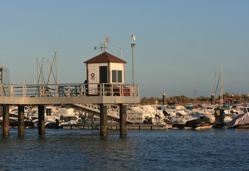 Sports Sea port at beach Huelva Spain