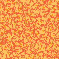 UFO camouflage of various shades of orange and red colors
