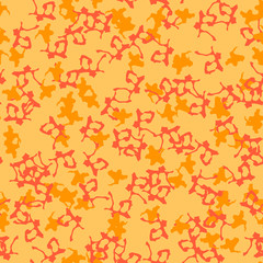 UFO camouflage of various shades of orange and red colors