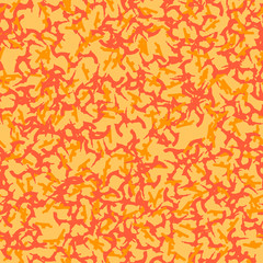 UFO camouflage of various shades of orange and red colors