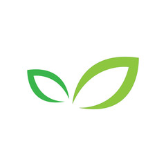 Logos of green Tree leaf ecology