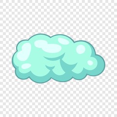 Snow cloud icon. Cartoon illustration of snow cloud vector icon for web design