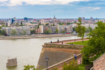 Novi Sad cityscape from the Petrovaradin fortress height