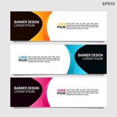 Fototapeta premium Vector abstract design banner web template.