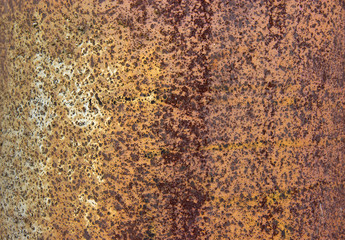 Rusty metal background in natural light