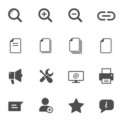 internet web communication vector icons set isolated on white background. internet communication flat icons for web, mobile and ui design.