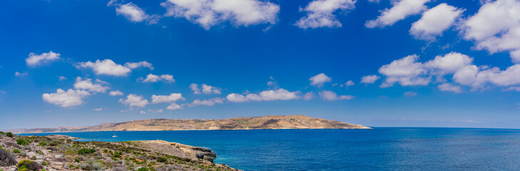The Blue Lagoon on Comino Island, Malta Gozo.