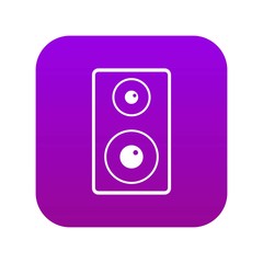 Subwoofer icon digital purple for any design isolated on white vector illustration