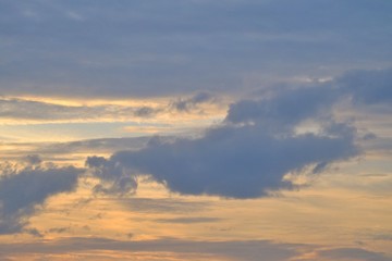 Colorful sky at dusk for background backdrop 