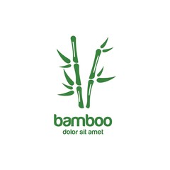 Fototapeta na wymiar bamboo logo design vector icon download template